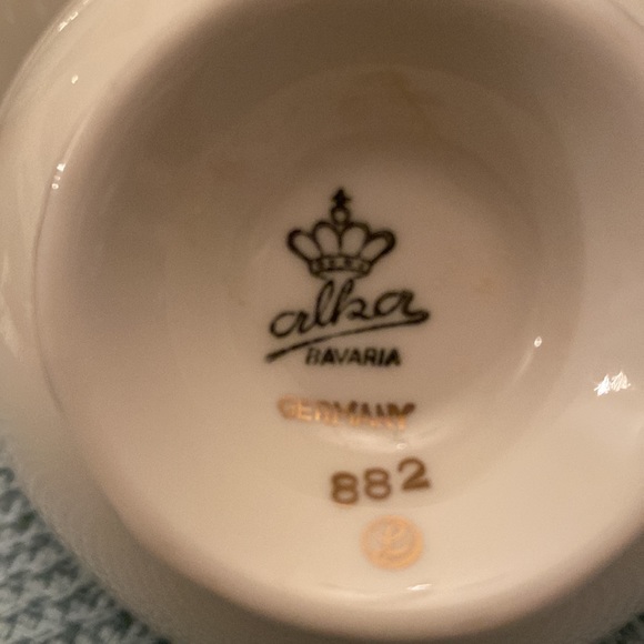 Vintage Alka Bavaria 3 piece set, Teacup, Saucer, and Plate - Picture 14 of 15